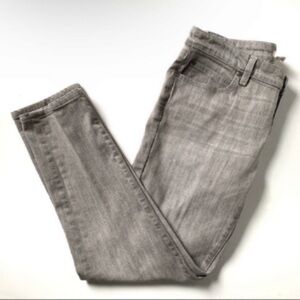 Eileen Fisher Light Gray Straight Leg Denim Jeans